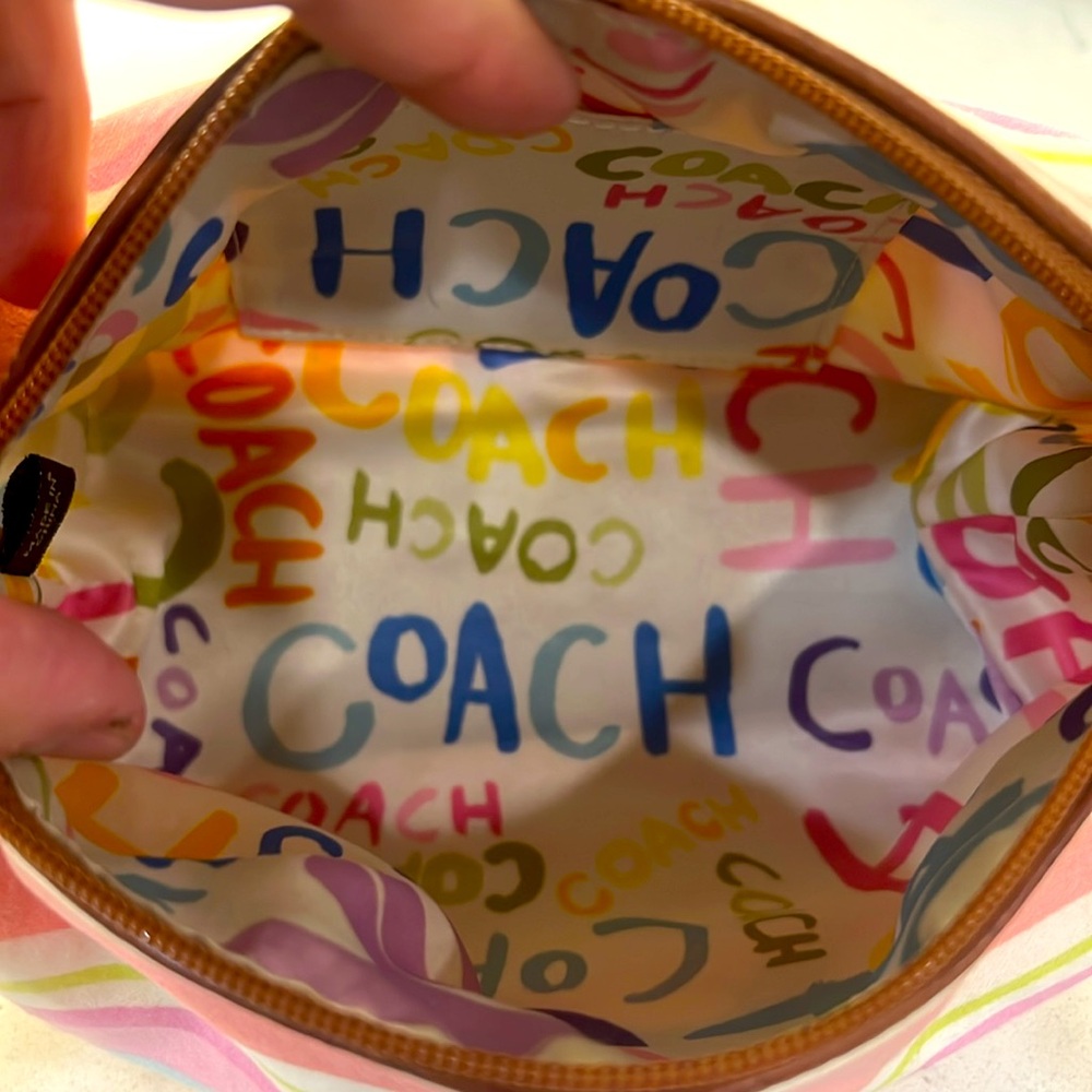 Coach Colorful Striped Women's Bag with hangtag EUC